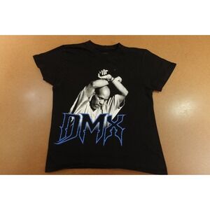 DMX Mens Size Small Black Arms Crossed Graphic Short Sleeve Crew Neck T-Shirt